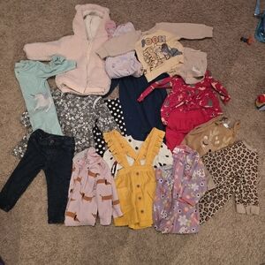 Girl, 18 Month Winter Lot Of Clothes